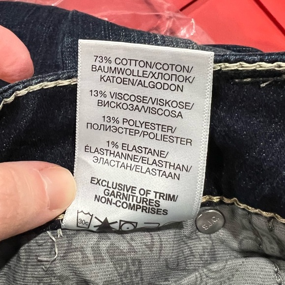 NEW NWT suki mid slim boot silver Jeans 30/33 30x33 - Picture 13 of 13